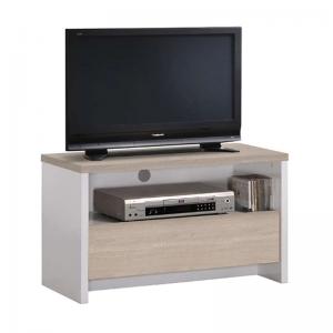 TV8 S.OAK/WHITE 80Χ40X49εκ.ΕΠΙΠΛΟ