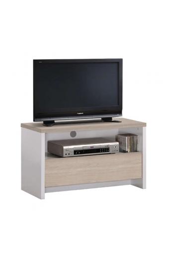 TV8 S.OAK/WHITE 80Χ40X49εκ.ΕΠΙΠΛΟ