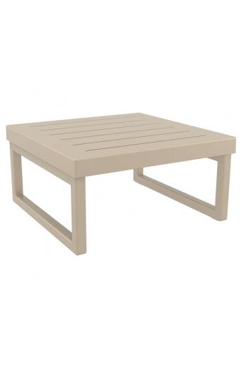 MYKONOS ΤΡΑΠΕΖΙ TAUPE 65X65X33εκ. ΠΟΛ/ΝΙΟΥ