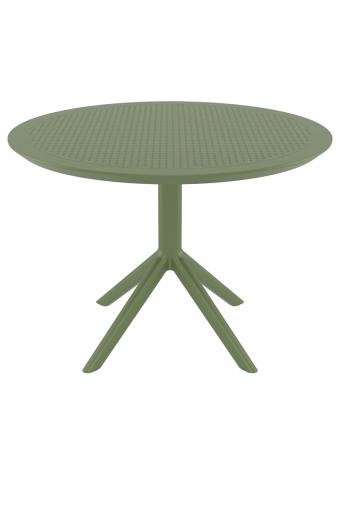 SKY OLIVE GREEN Φ105X74εκ. ΤΡΑΠΕΖΙ ΠΟΛ/ΝΙΟΥ