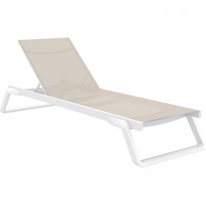 TROPIC ΞΑΠΛΩΣΤΡΑ WHITE/TAUPE ΑΛΟΥΜ-ΠΟΛ/ΝΙΟΥ