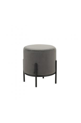 BELLA/R ΣΚΑΜΠΟ GREY VELVET ΥΦΑΣΜΑ Φ.35Χ38εκ.