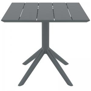 PARIS DARK GREY 80X80X74εκ. ΤΡΑΠΕΖΙ ΠΟΛ/ΝΙΟΥ