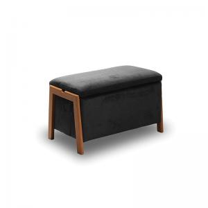 DALI ΣΚΑΜΠΟ VELVET GREY ΜΕ ΑΠΟΘ. ΧΩΡΟ 75X42X44εκ.