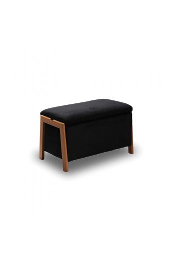 DALI ΣΚΑΜΠΟ VELVET BLACK ΜΕ ΑΠΟΘ. ΧΩΡΟ 75X42X44εκ.