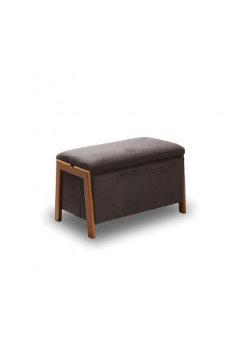 DALI ΣΚΑΜΠΟ VELVET BROWN ΜΕ ΑΠΟΘ. ΧΩΡΟ 75X42X44εκ.