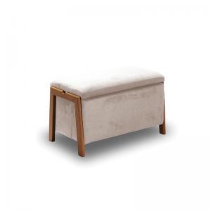 DALI ΣΚΑΜΠΟ VELVET BEIGE ΜΕ ΑΠΟΘ. ΧΩΡΟ 75X42X44εκ.