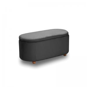 FOSTER ΣΚΑΜΠΟ VELVET GREY ΜΕ ΑΠΟΘ. ΧΩΡΟ 99Χ45X45εκ.