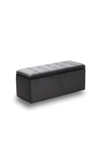 LIDO ΣΚΑΜΠΟ VELVET GREY ΜΕ ΑΠΟΘ. ΧΩΡΟ 101X41X42εκ.