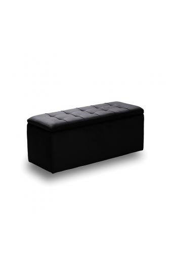 LIDO ΣΚΑΜΠΟ VELVET BLACK ΜΕ ΑΠΟΘ. ΧΩΡΟ 101X41X42εκ.